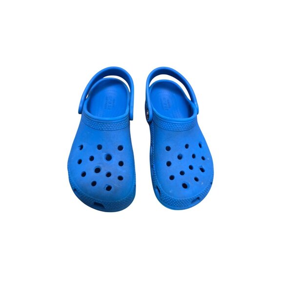 Crocs Kids Classic Blue Slip-On Clogs Backstrap Size c 13 - Picture 1 of 8